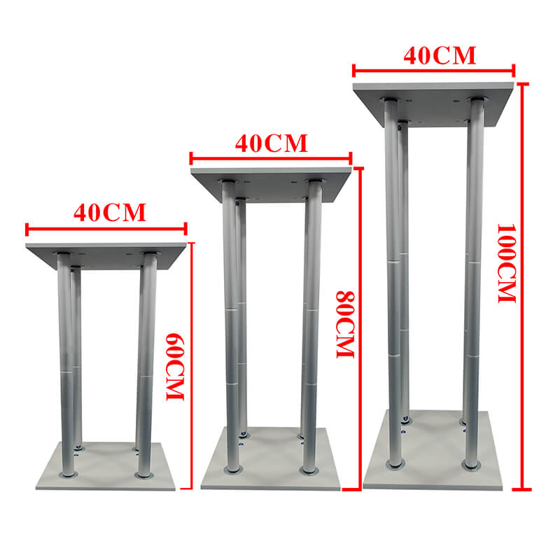 Square Display Cylinder Pedestals Set with Covers, Party Dessert Table Cake Stands Custom Size Available-ubackdrop