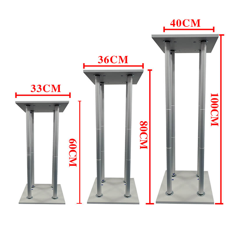 Square Display Cylinder Pedestals Set with Covers, Party Dessert Table Cake Stands Custom Size Available-ubackdrop