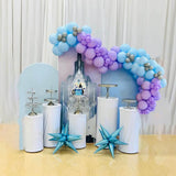 Purple Blue Chiara Arch Backdrop Set for Event Decoration