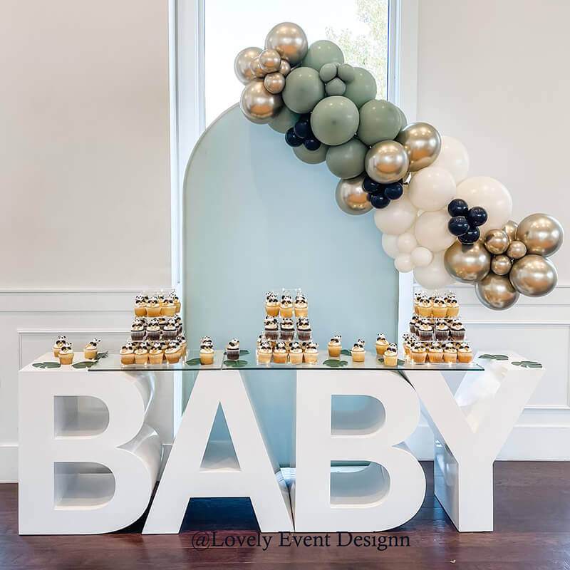 3x6ft Chiara Arched Backdrop Frame Custom Arched Wall Backdrop Cover for Party Decoration-ubackdrop