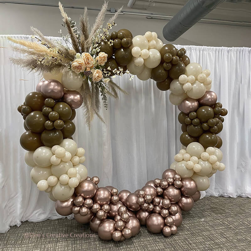 Party & Hoop Balloon Circle Loop Flower Arch Photo Booth Backdrop Stand-ubackdrop