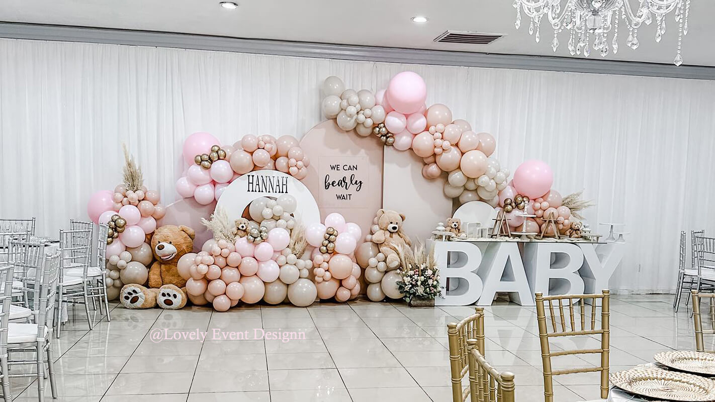 Chiara Arched Backdrop Wall Set, Birthday&Baby Shower&Wedding Party Decoration-ubackdrop