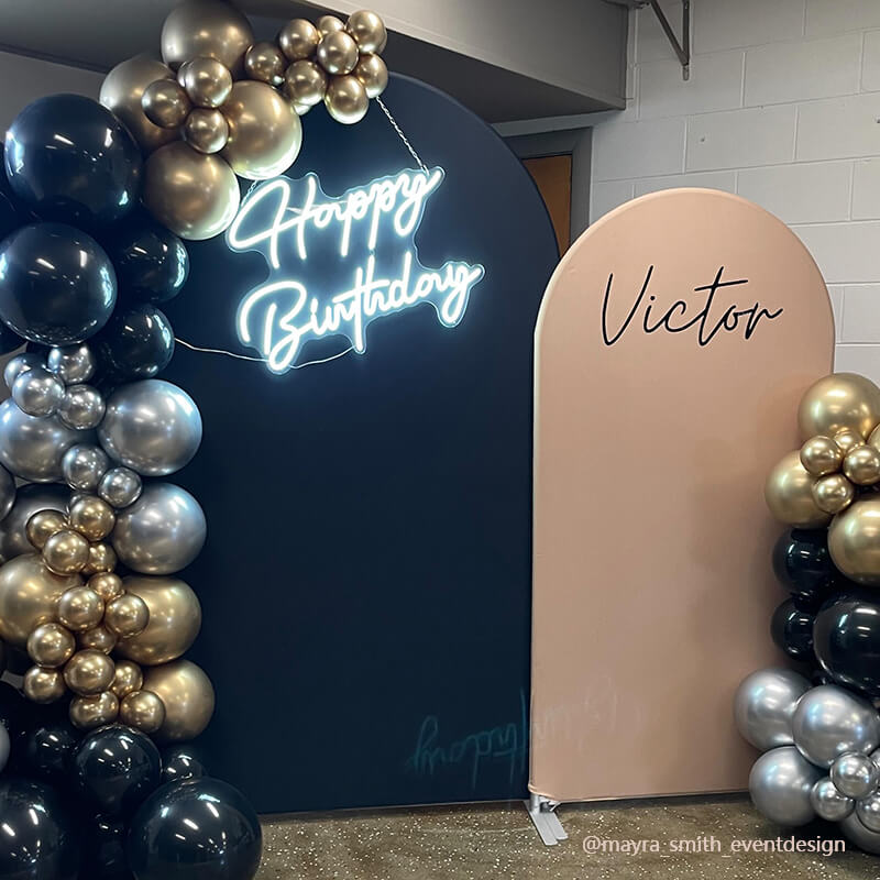 Chiara Backdrop Wall Set, Arched Wall Set Birthday&Baby Shower&Wedding Party Decoration-ubackdrop