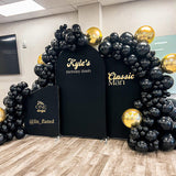 Solid Black Birthday Chiara Arched Covers