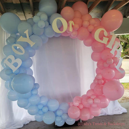 Party & Hoop Balloon Circle Loop Flower Arch Photo Booth Backdrop Stand Round Backdrop-ubackdrop