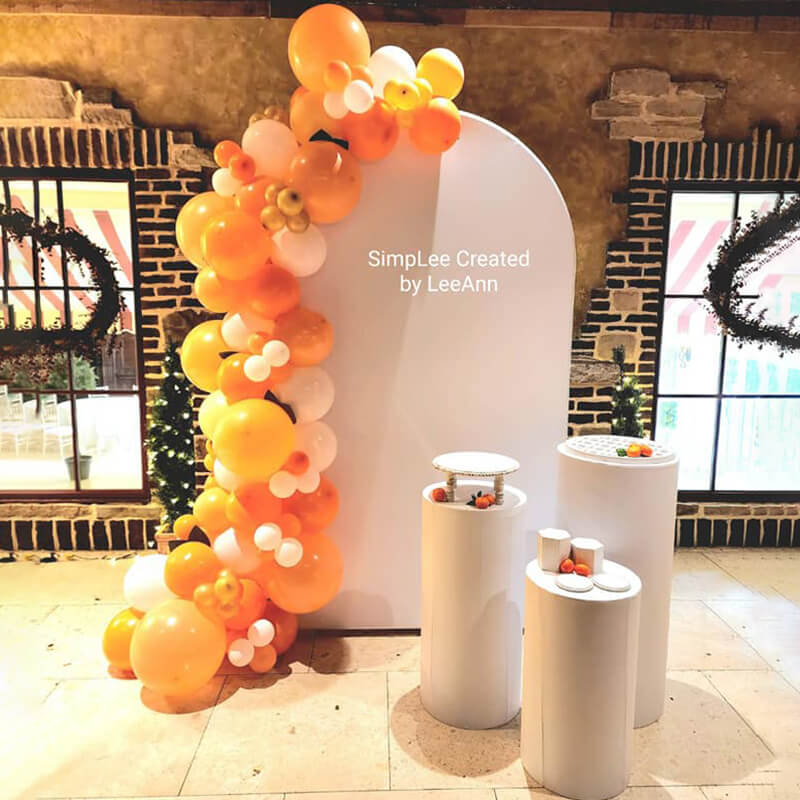 4x7ft Chiara Arched Backdrop Frame Custom Arched Wall Backdrop Cover for Party Decoration-ubackdrop