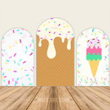 Candy and Ice Cream Theme Birthday Party Decoration Chiara Backdrop Arched Wall Covers ONLY