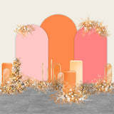 Orange Chiara Arch Backdrop for Event Decoration and Wedding Photography