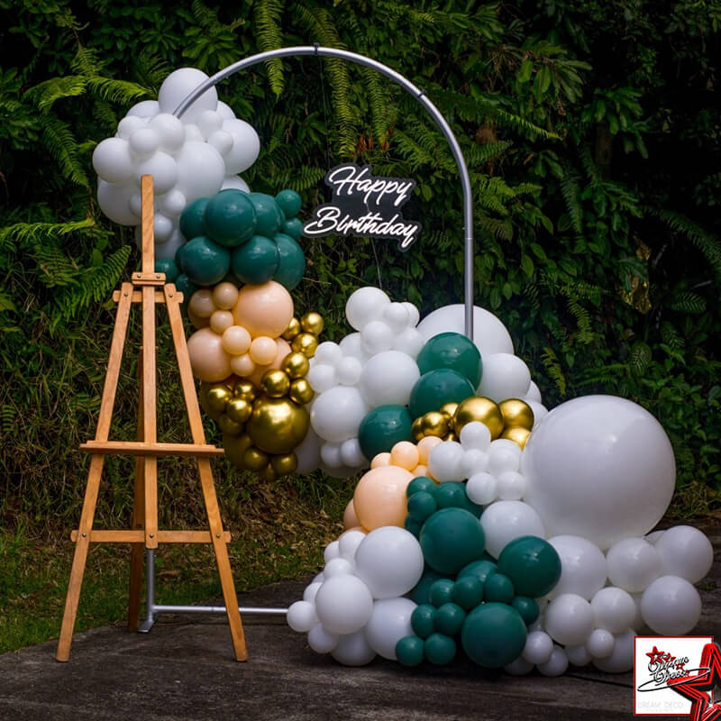 4x7ft Chiara Arched Backdrop Frame Custom Arched Wall Backdrop Cover for Party Decoration-ubackdrop