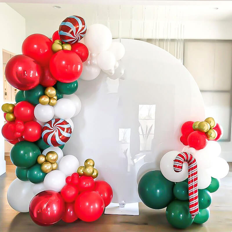 92 Pcs Christmas Balloon Garland Arch Kit-ubackdrop