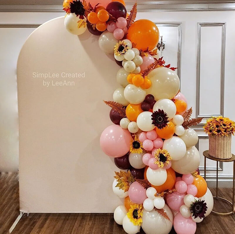 4x7ft Chiara Arched Backdrop Frame Custom Arched Wall Backdrop Cover for Party Decoration-ubackdrop