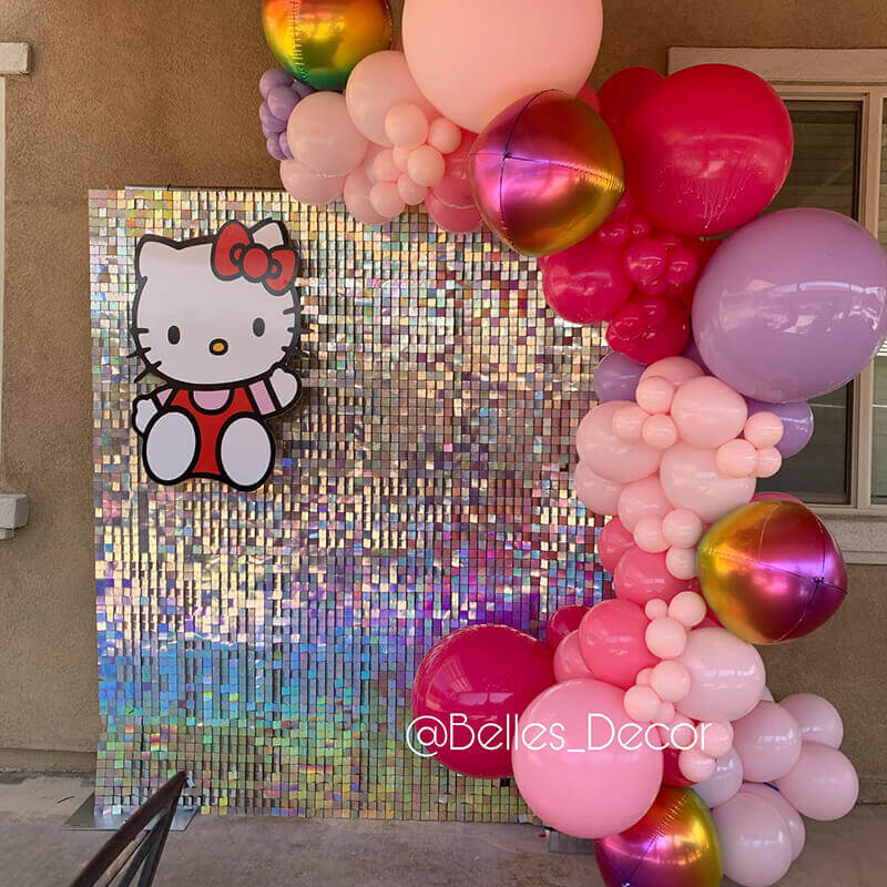 Fancy Silver Shimmer Wall Panels – Easy Setup Wedding/Event/Theme Party Decorations-ubackdrop