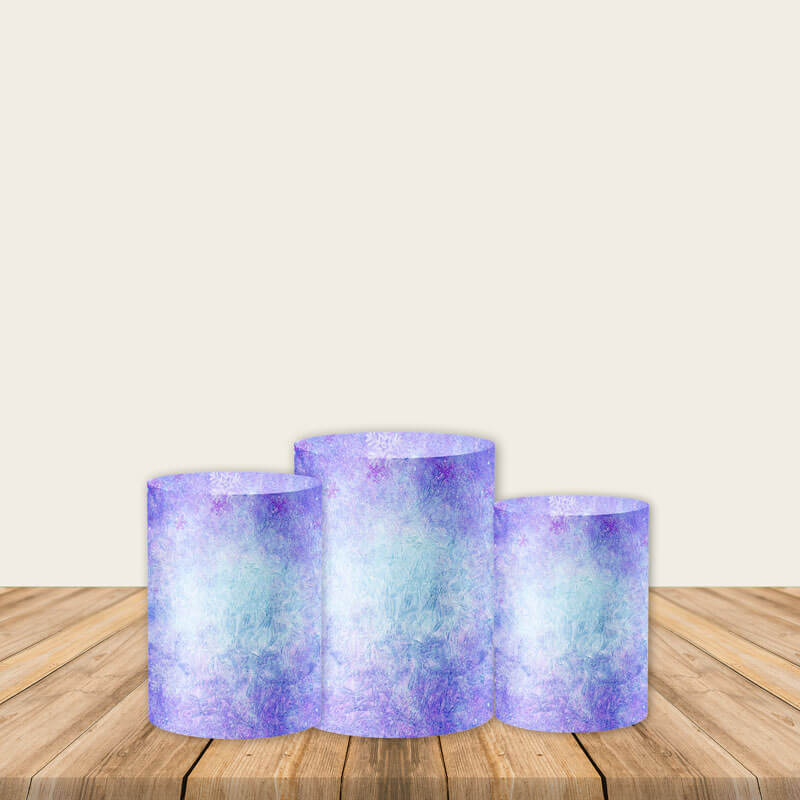 Purple Utility Pedestal Covers Plinth Cover Printed Fabric Pedestal Cover-ubackdrop