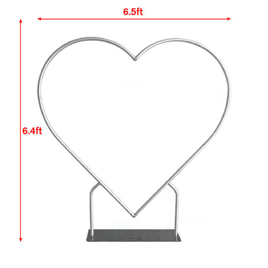 6.5ft Heart Shape Balloon Backdrop Stand-ubackdrop