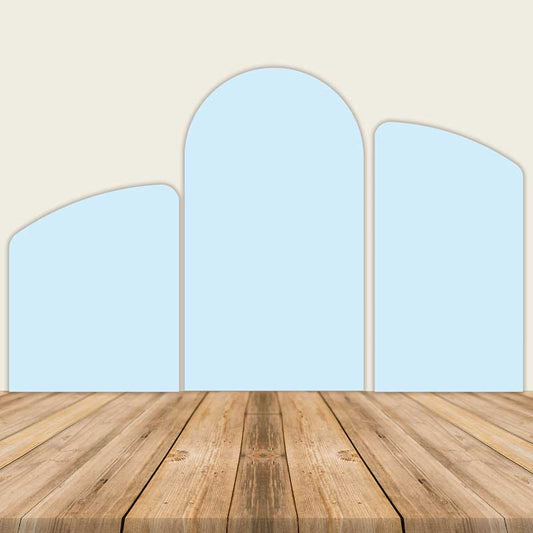 Light Blue Chiara Arch Cover-ubackdrop