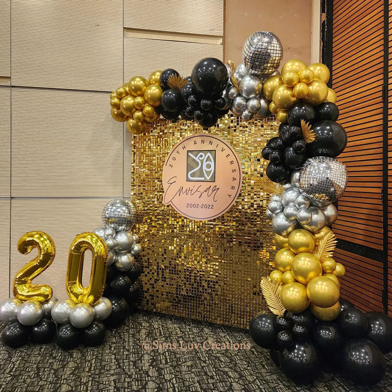 Light Gold Shimmer Wall Panels – Easy Setup Wedding/Event/Theme Party Decorations-ubackdrop