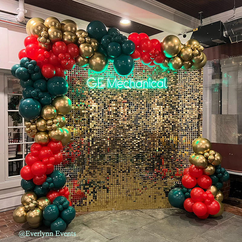 Light Gold Shimmer Wall Panels – Easy Setup Wedding/Event/Theme Party Decorations-ubackdrop