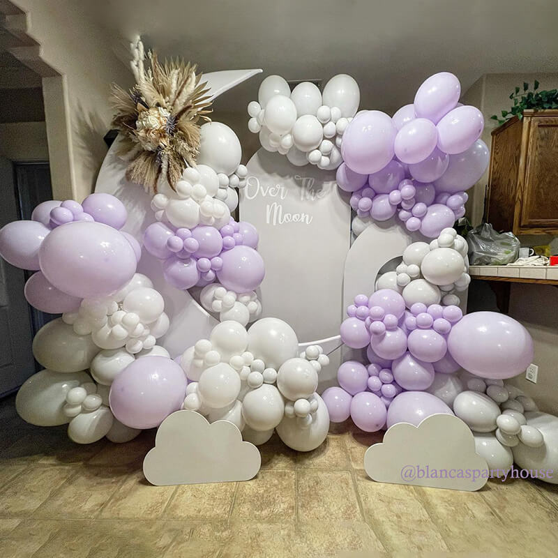 6.5ft Portable Crescent Moon Shape Stand for Baby Showers & Birthday & Wedding Events-ubackdrop