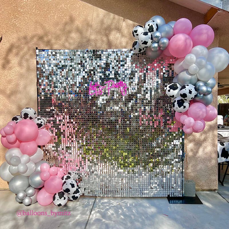 Silver Shimmer Wall Panels – Easy Setup Wedding/Event/Theme Party Decorations-ubackdrop