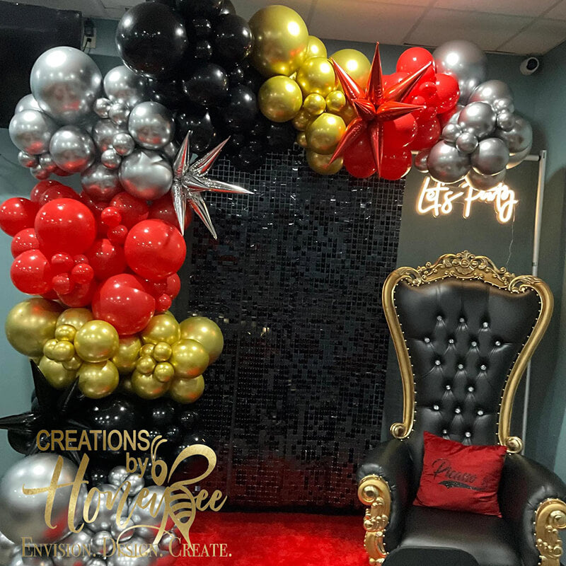 Black Shimmer Wall Panels – Easy Setup Wedding/Event/Theme Party Decorations-ubackdrop