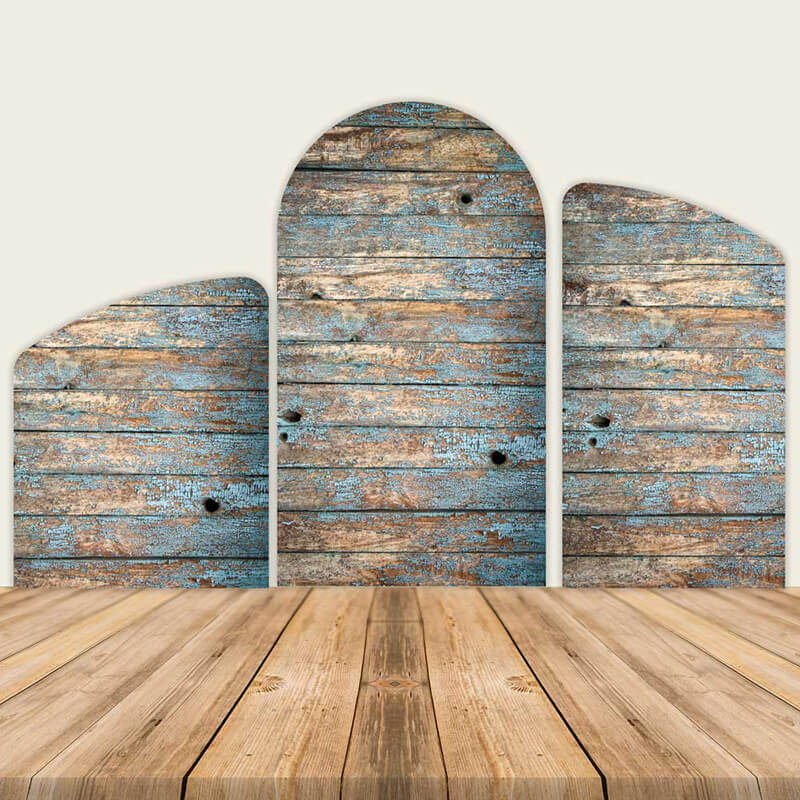 Rust Wood Chiara Arch Cover-ubackdrop