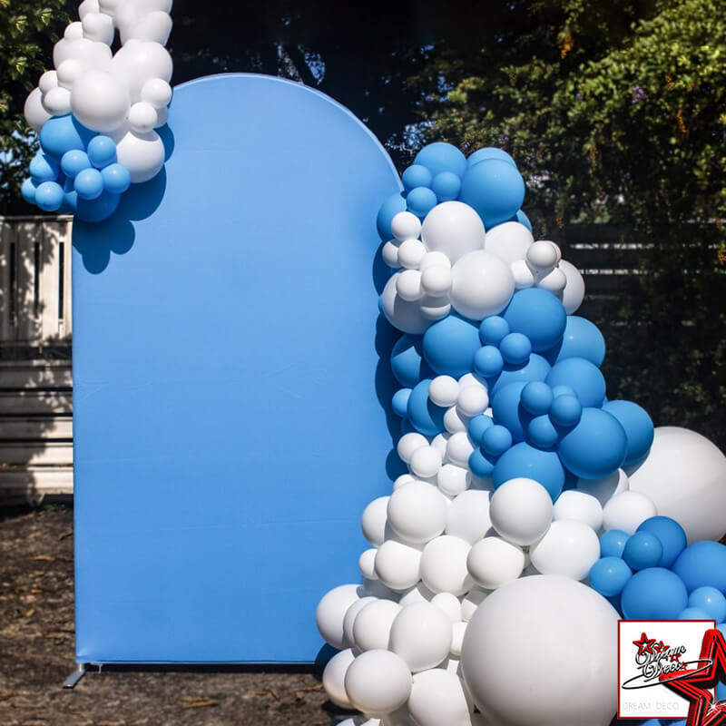 4x7ft Chiara Arched Backdrop Frame Custom Arched Wall Backdrop Cover for Party Decoration-ubackdrop