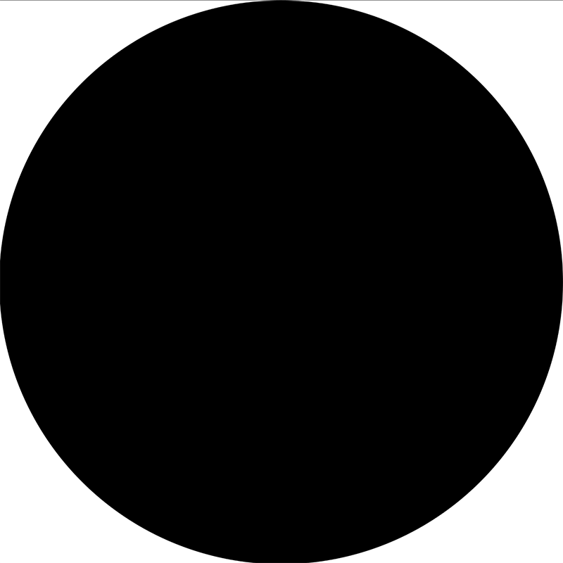 Solid Black Fabric Circle Backdrop Cover-ubackdrop