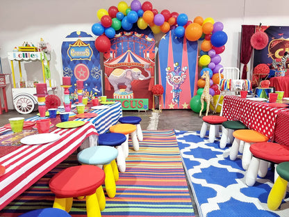 Circus Theme Birthday Party Decoration Chiara Arched Wall Covers-ubackdrop
