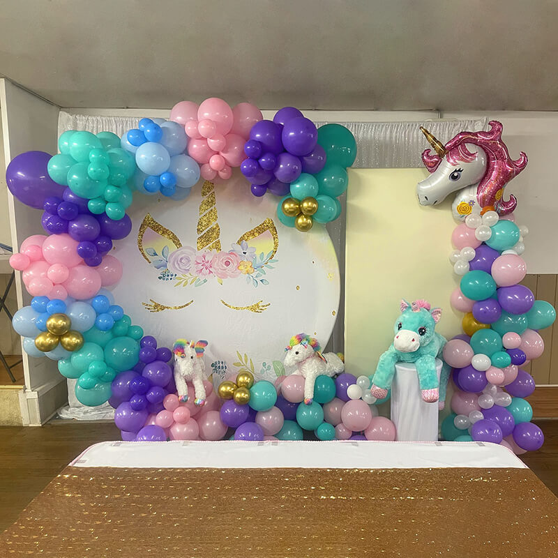 3x7ft Party Backdrop Stand Party Decor Baby Shower Birthday Rectangular Wall Stand-ubackdrop