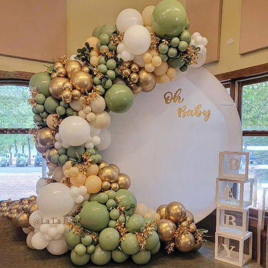 Custom White Round Fabric Backdrop Pure Color ubackdrop