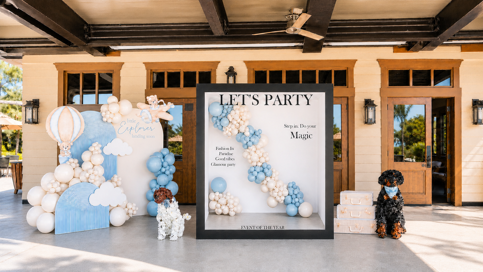 Baby reveal magazine booth inspiration 1