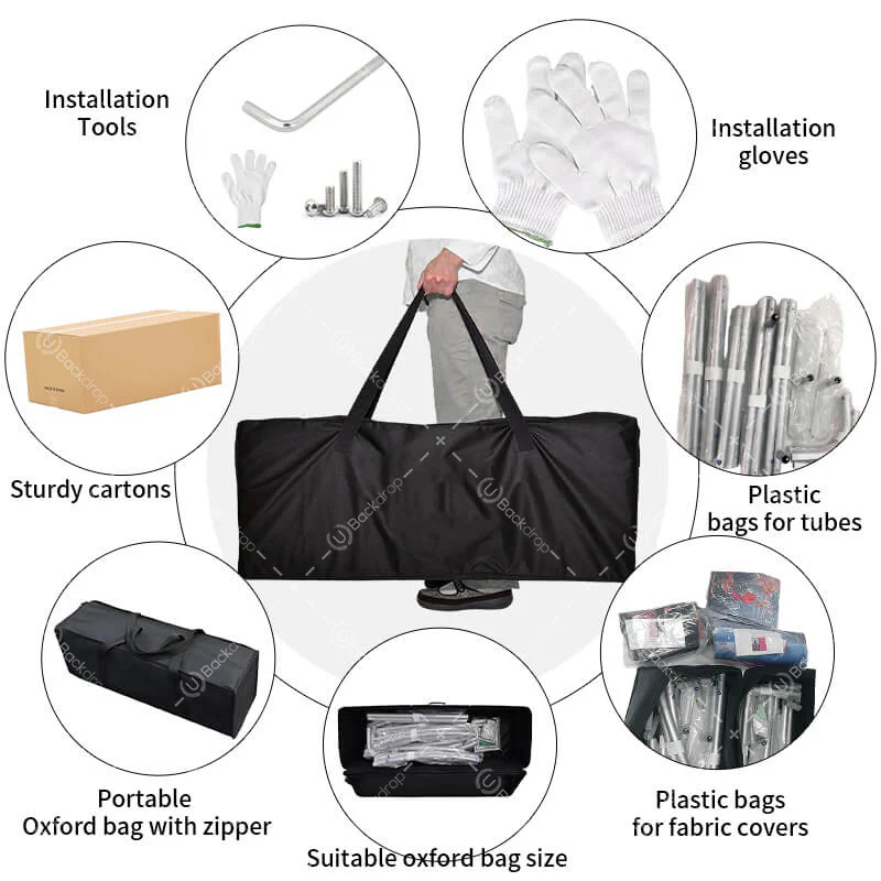 Portable carry bag and stand accessories